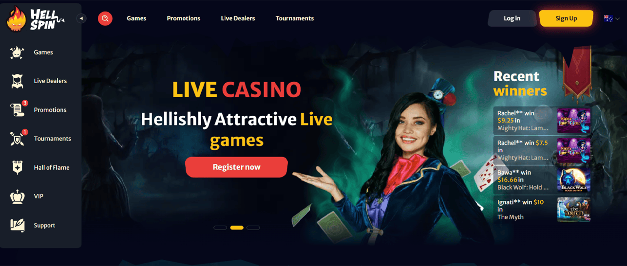 HELLspin Casino LIVE DEALER GAMES
