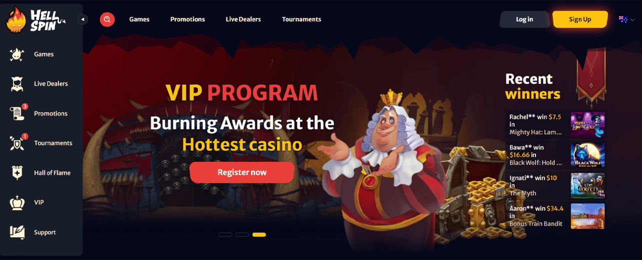 HellSPIN Casino VIP PROGRAM